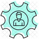 Talent Management Color Shadow Thinline Icon Icon