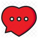 Speech Bubble Chat Bubble Heart Icon