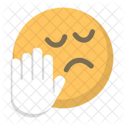 Talk to the hand Emoji Icon