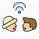 Talking Communication Connection Icon