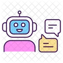 Chat Bot Speech Bubble Virtual Assistant Icon