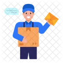 Talking Delivery Man  Icon
