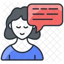 Talking  Icon
