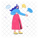 Talking  Icon