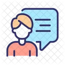 Talking Chat Man Icon