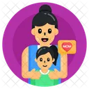 Mom Daughter Talk Talking To Mom Conversation With Mom Icon