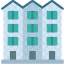 Tall Houses Buildings Icon