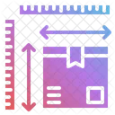 Tamanho Pacote Caixa Ícone