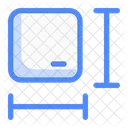 Tamano De La Caja Tamano Del Paquete Dimension Icono