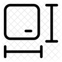 Tamano De La Caja Tamano Del Paquete Dimension Icono