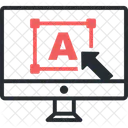 Tamano De Fuente Tipografia Estilo De Texto Icono