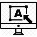 Tamano De Fuente Tipografia Estilo De Texto Icono