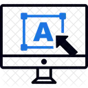 Tamano De Fuente Tipografia Estilo De Texto Icono