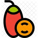 Tamarillo Fruit Red Icon