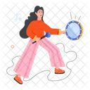 Tambourine Player Tambourinist Hand Percussionist Icon