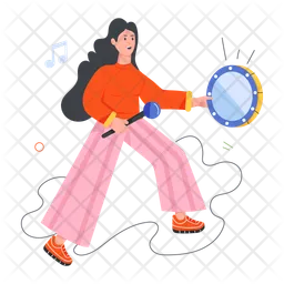 Tambourine Player  Icon