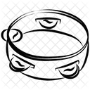 Tamburin Perkussion Instrument Symbol