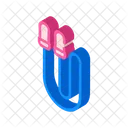 Tampoes De Ouvido Ferramenta Isometrica Icon