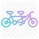 Tandem Bicycle Romantic Icon