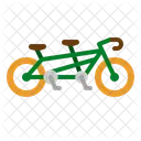 Tendem Bicycle Bike Icon