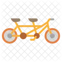 Tandem Bicycle Romantic Icon