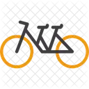 Tandem Bicycle Double Bike Icon