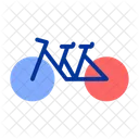 Tandem Bicycle Double Bike Icon