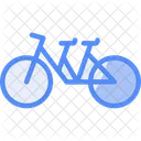 Tandem Bicycle Double Bike Icon