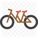 Tandem Bicycle Double Bike Icon