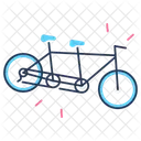 Tandem Bike Bike Bicycle Icon
