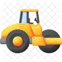 Tandem Road Roller Road Equipment Icon