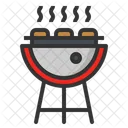 Grill Meat Cooking Icon