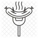 Tandoor Hot Dog Icon