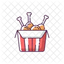 Fried Chicken Fast Icon