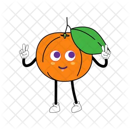 Tangarine Mascot  Icon