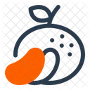 Tangerina Fruta Prosperidade Ícone