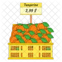 Tangerine Fruit Fruit Basket 아이콘