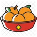 Tangerines Fresh Sweet Icon