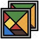 Tangram Board Cube Game Tangram Icon