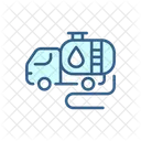 Tank Truck Petroleum Industry Fuel Transportation 아이콘