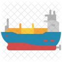 Tanker Ship Freight Shipping Icon