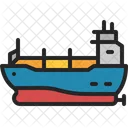 Tanker Ship Freight Shipping Icon