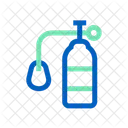 Tanque De Oxigeno Equipo Medico Tecnologia Medica Icono