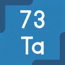 Tantalum Periodic Table Chemistry Icon