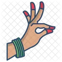 Tanzmudra Bharatanatyam Hand Handbewegung Symbol