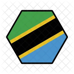 Tanzania Flag Icono