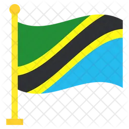 Tanzania Flag Icono