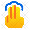 Tap Three Finger Icon