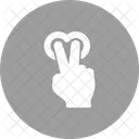 Two Fingers Tap Icon