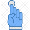 Tap Finger Hand Gesture Touch Click Single Tap Finger Touch Icon